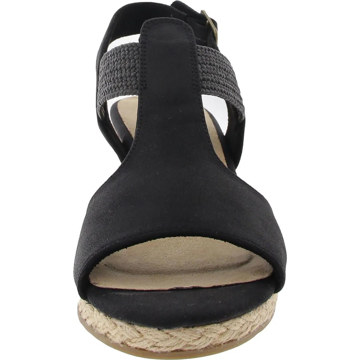 51-3661 Womens Buckle Man Made Wedge Sandals