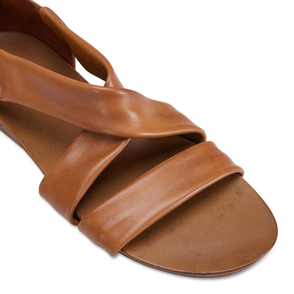 Abel Sandal in Cognac Leather
