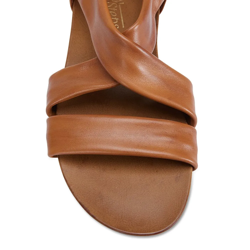 Abel Sandal in Cognac Leather