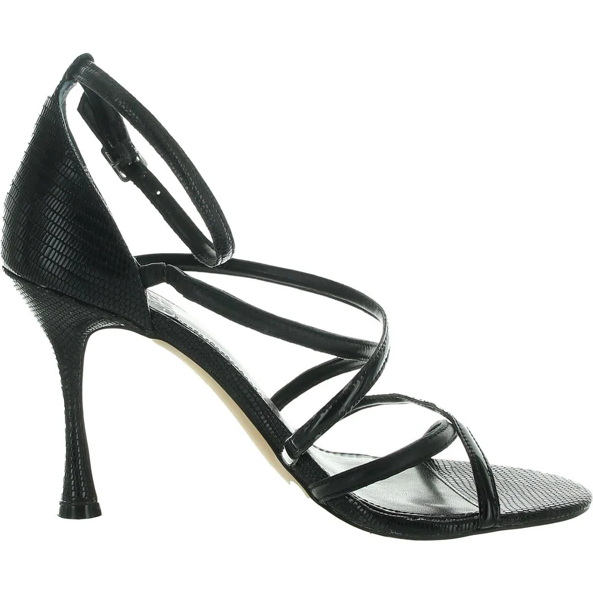 Adilene Womens Embossed Leather Heels