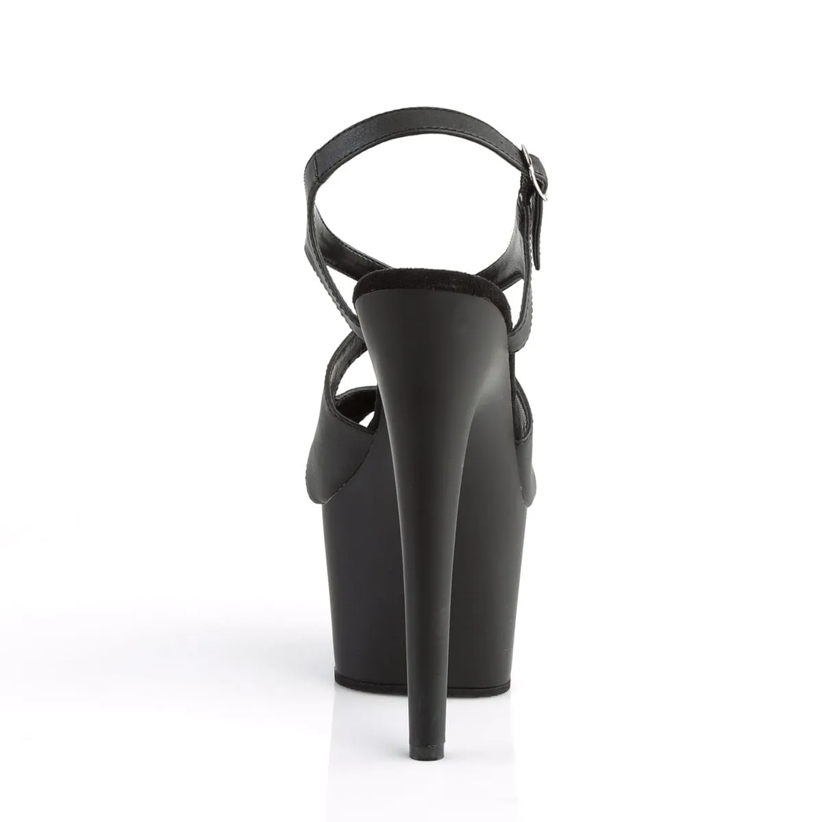 ADORE-730 Black Faux Leather/Black Matte