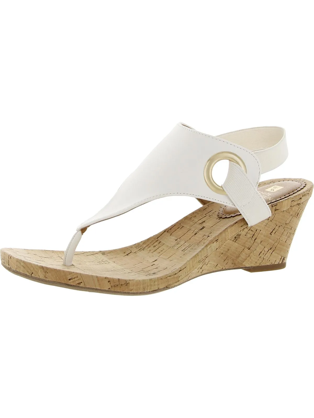 Aida Womens Thong Slingback Wedges