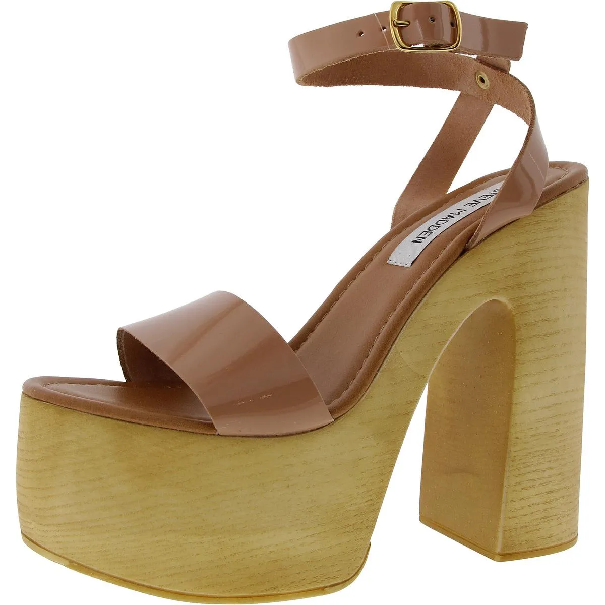 Alessia Womens Buckle Platform Sandals