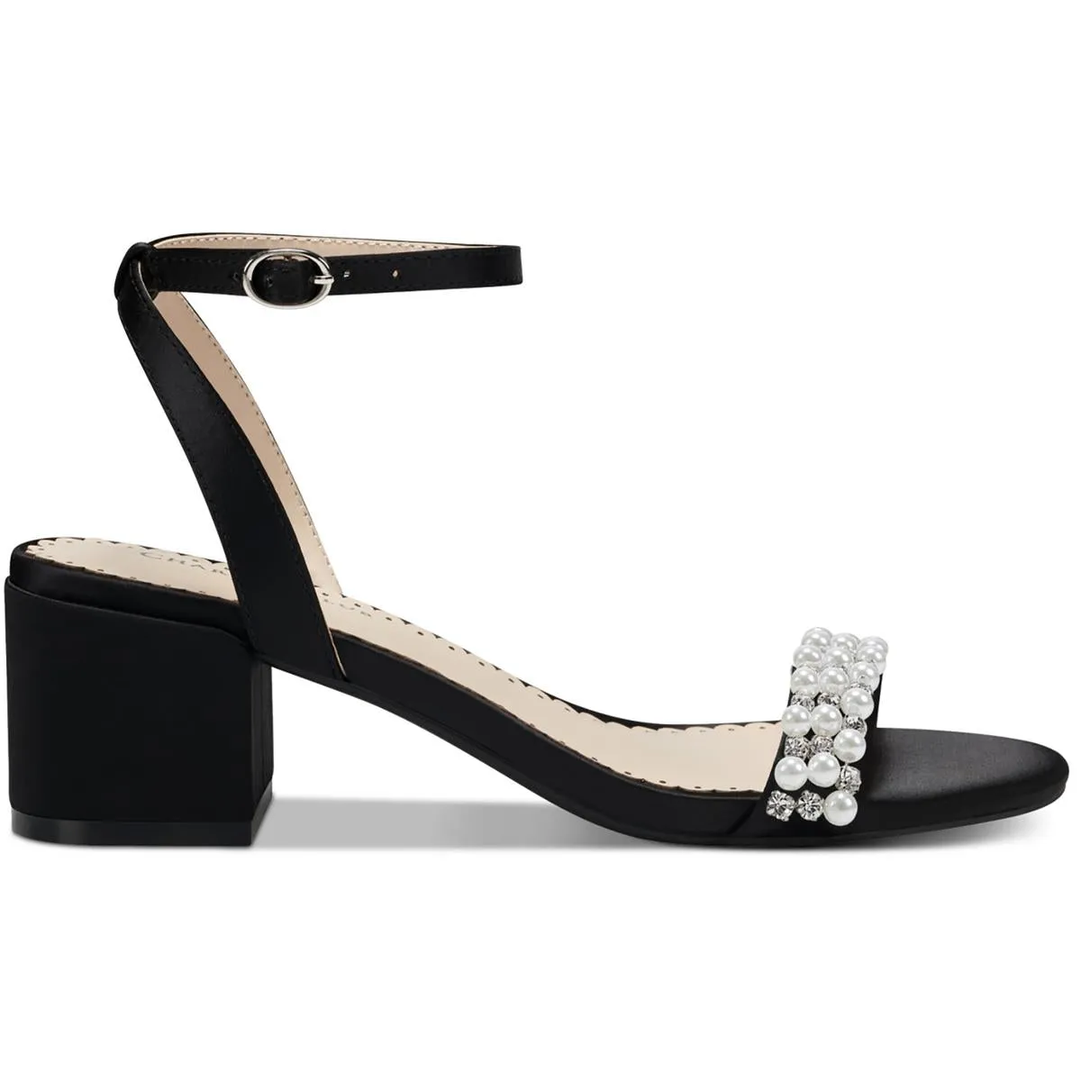 Amaraa Womens Satin Embellished Heels