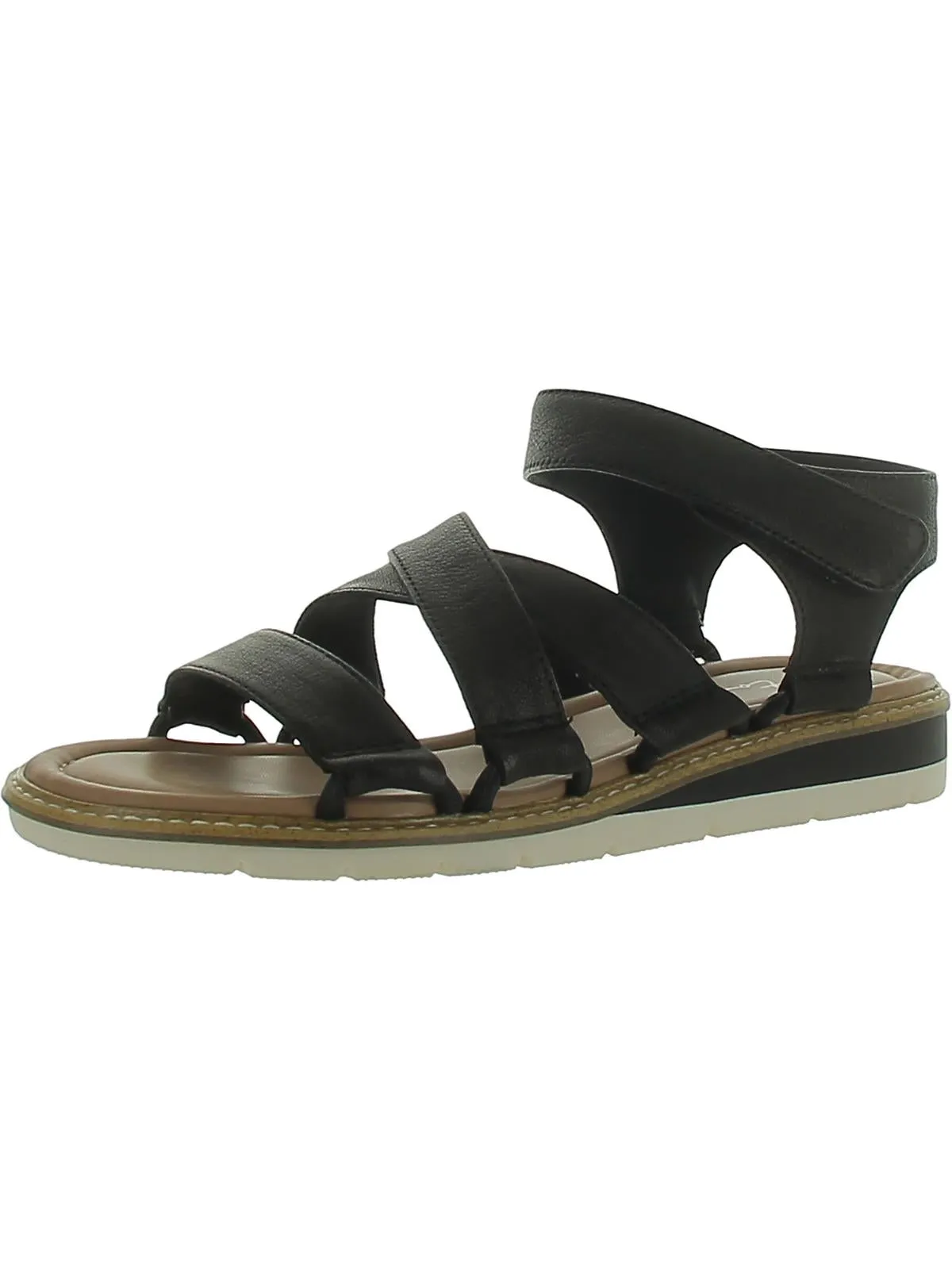 Andres 6 Womens Leather Ankle Strap Slingback Sandals