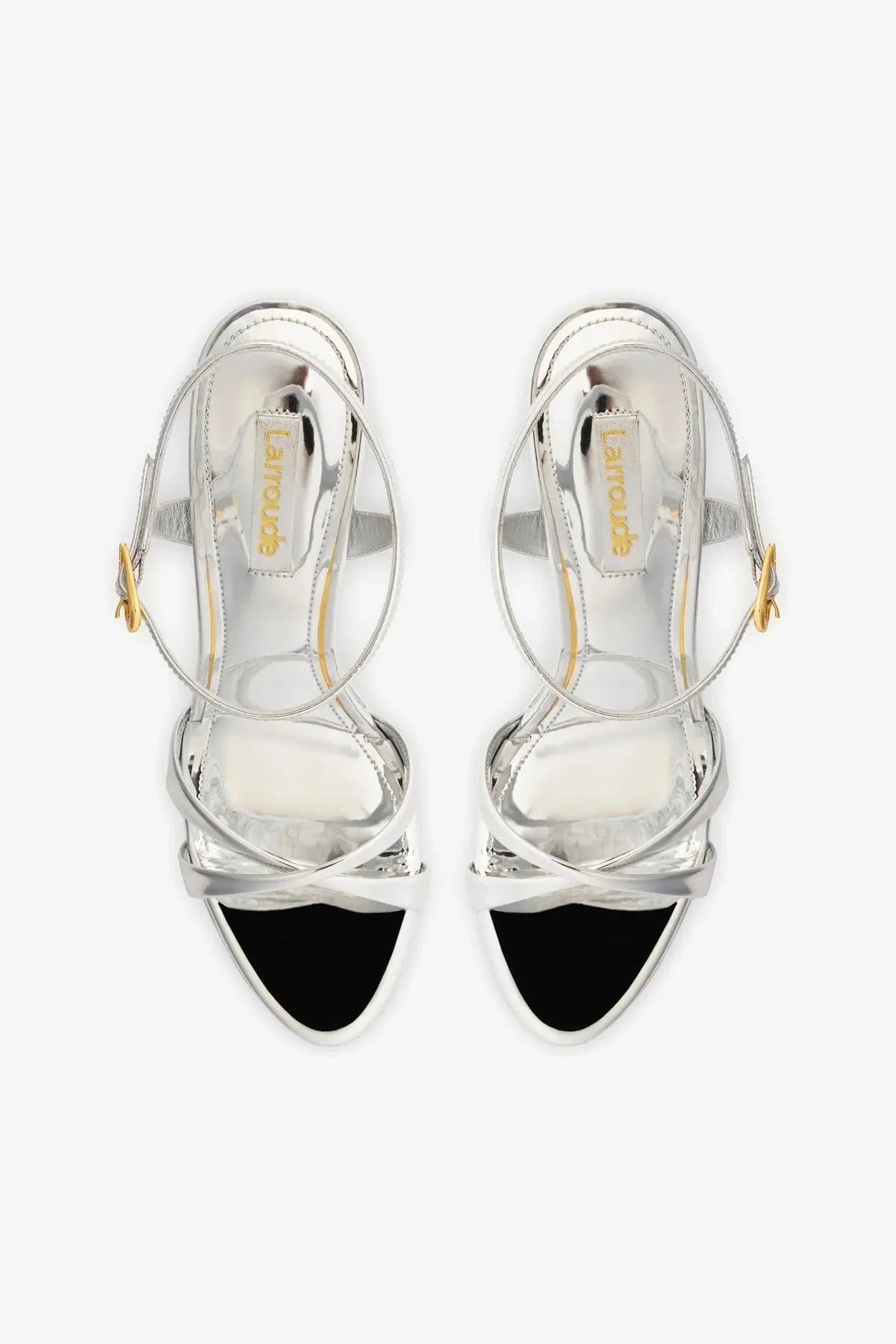 Angelina Sandal In Silver Specchio