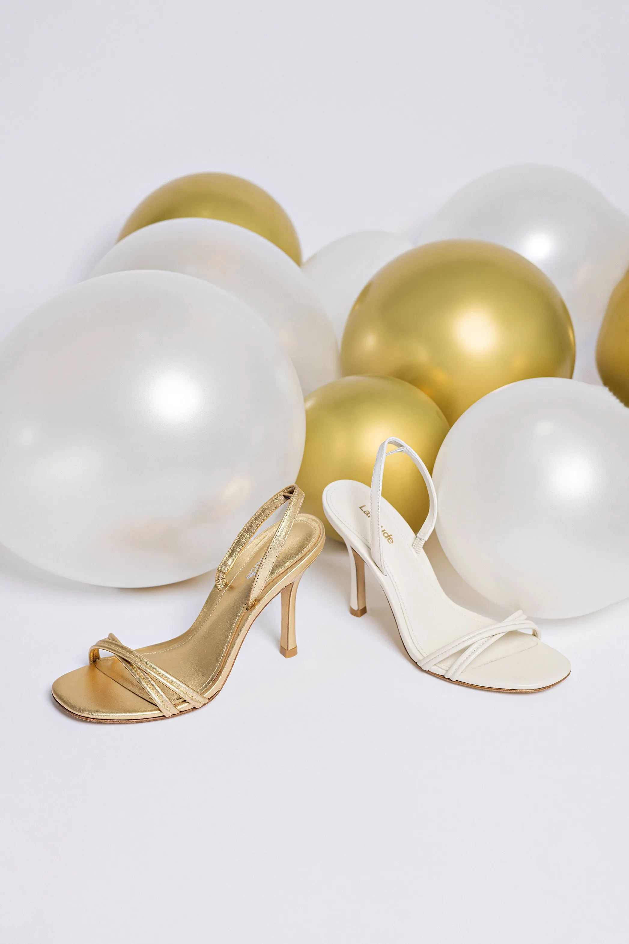 Annie Sandal In Ivory Leather