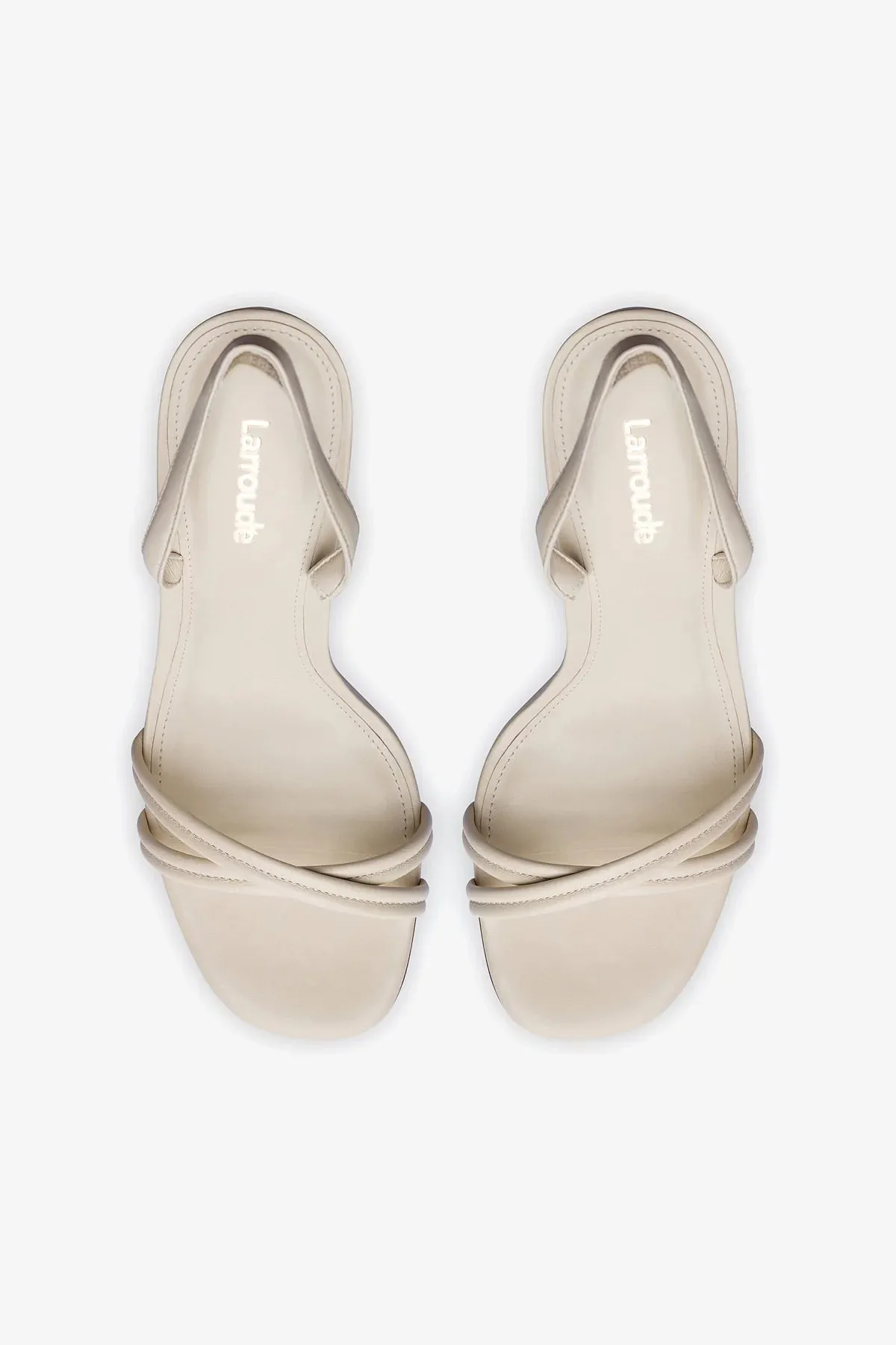 Annie Sandal In Ivory Leather