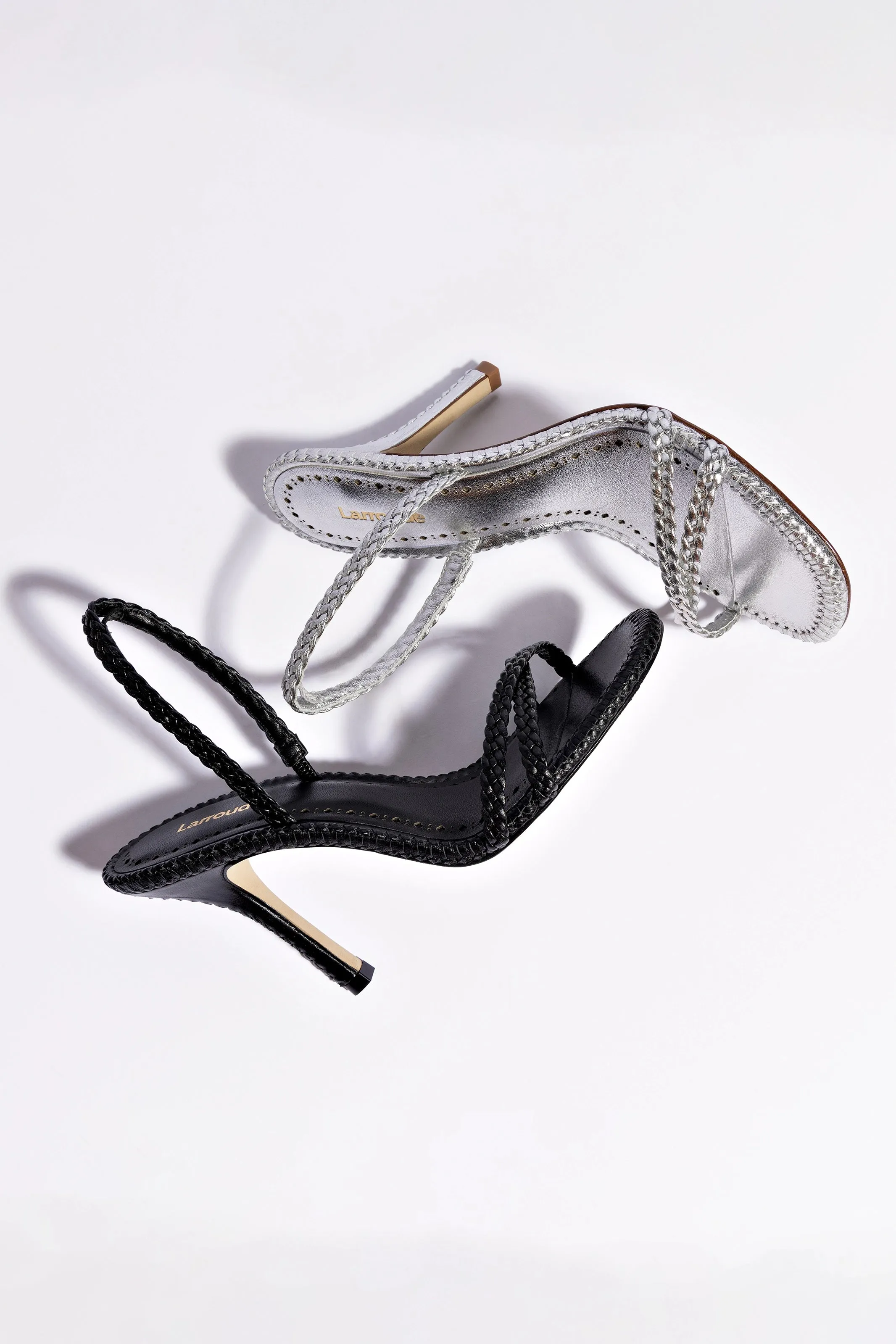 Annie Sandal In Silver Metallic Leather