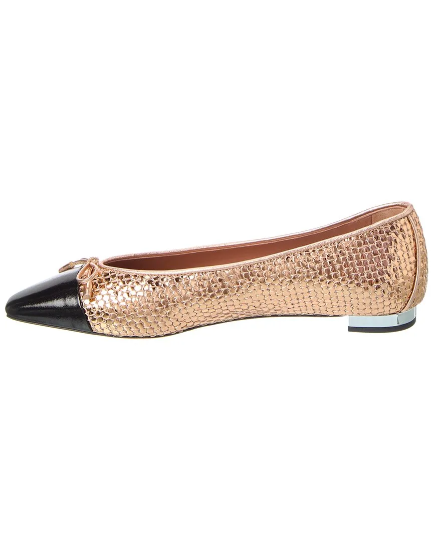 Aquazzura Gioia Leather Flat