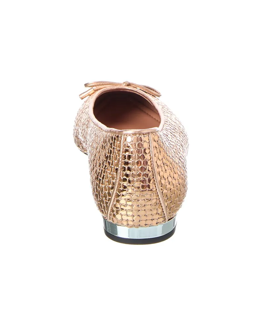 Aquazzura Gioia Leather Flat