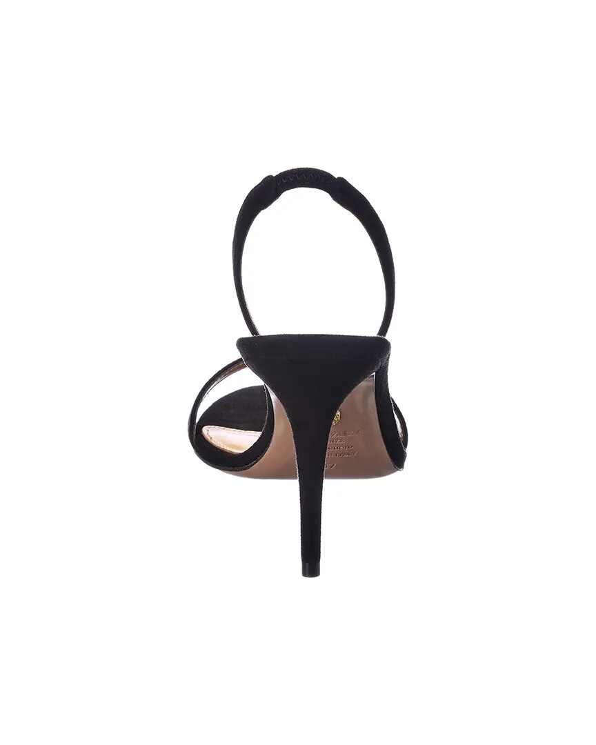 Aquazzura So Nude 85 Suede Slingback Sandal