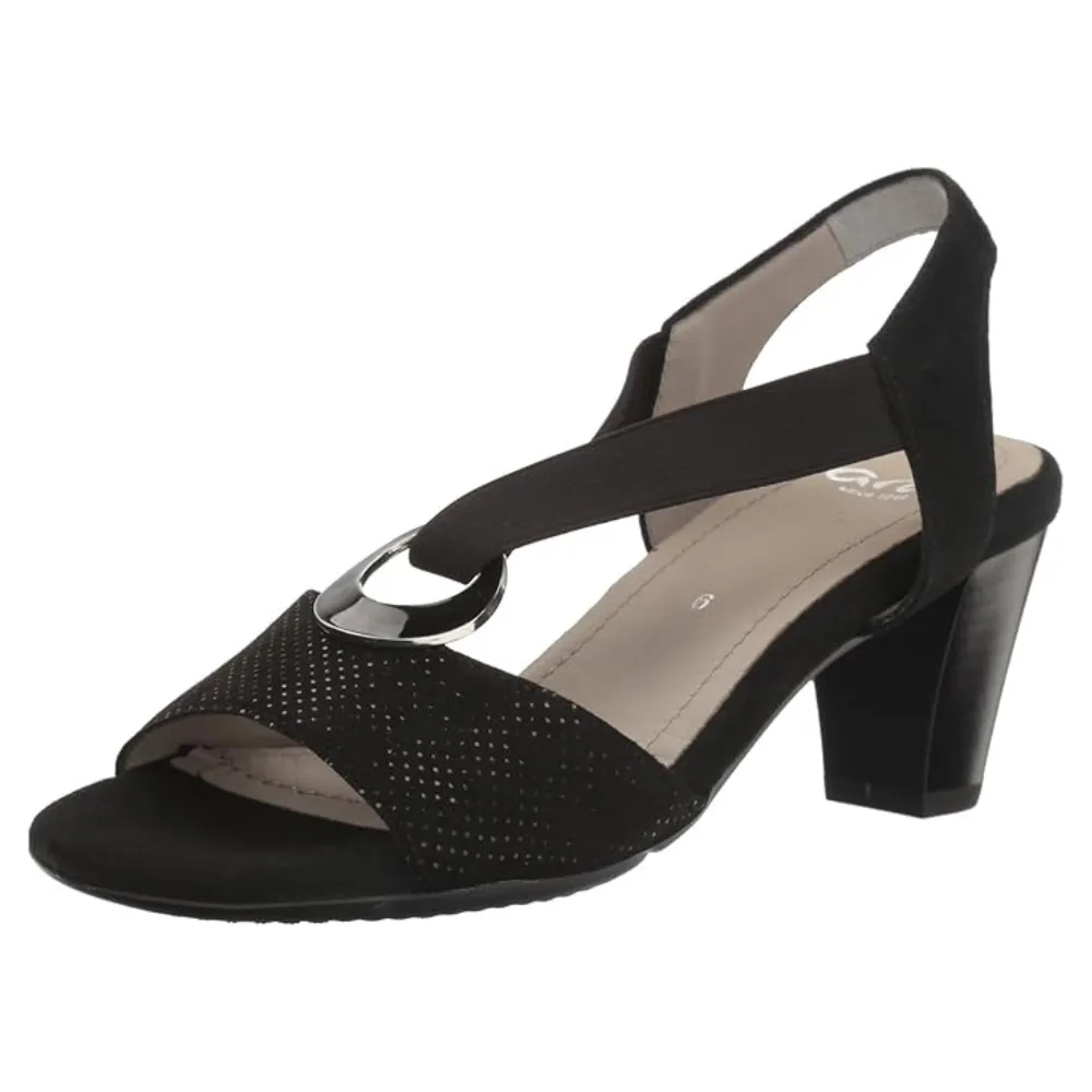 Ara Raizel Black Dress Sandal (Women's)