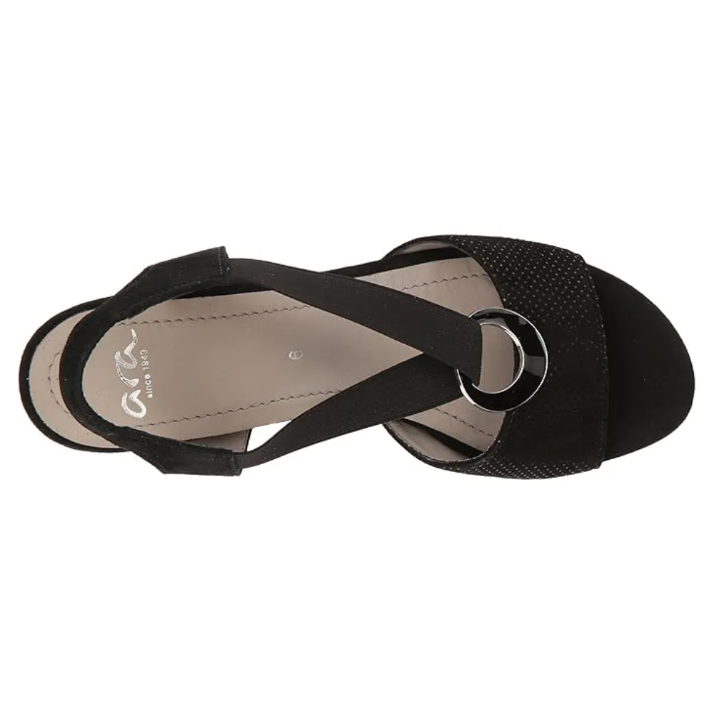 Ara Raizel Black Dress Sandal (Women's)