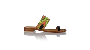 Arini 20mm - Black & Lime Black Orange Canvas