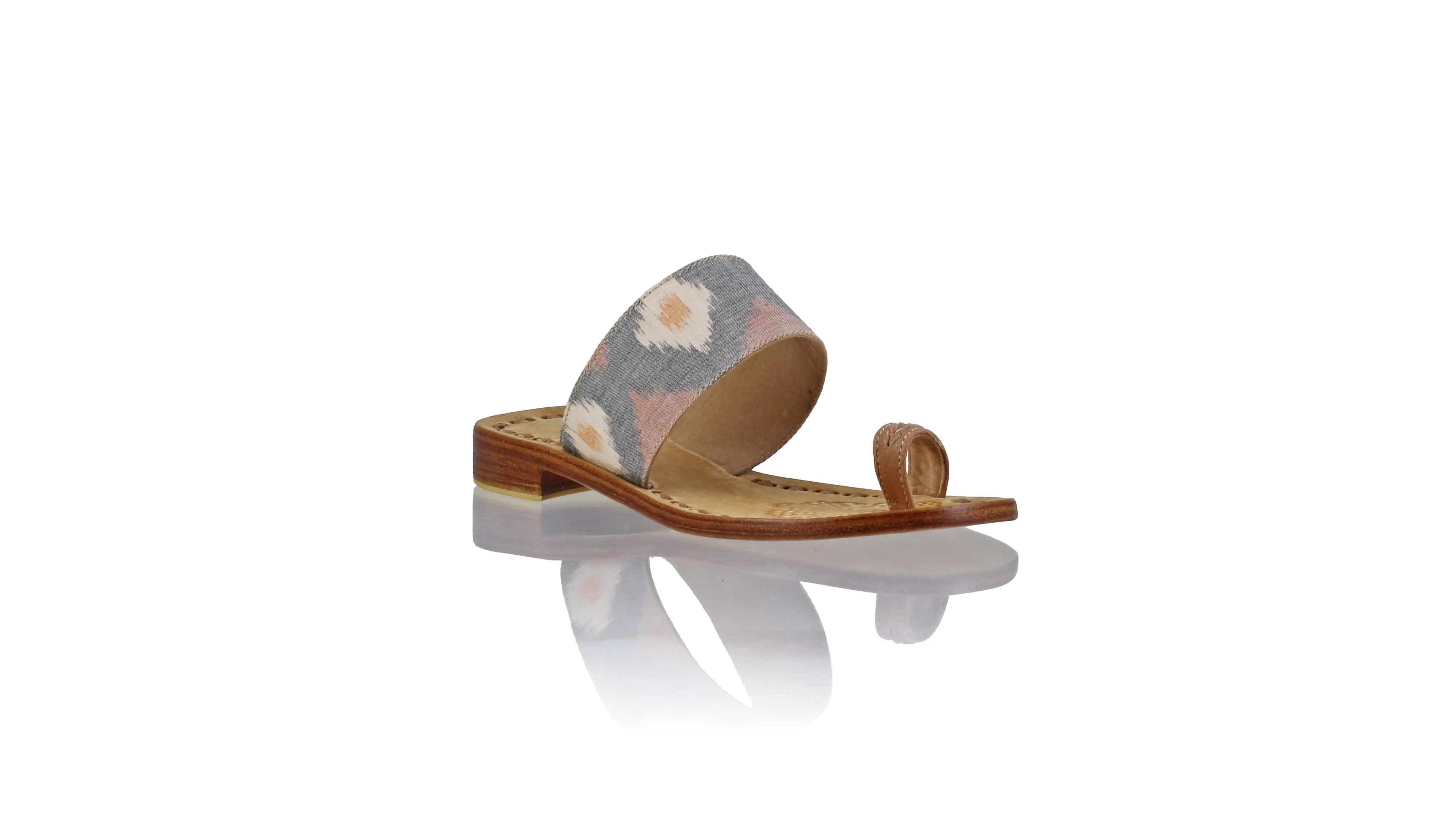 Arini 20mm Flat - Light Brown & Grey Salmon DiamondEndek