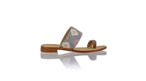 Arini 20mm Flat - Light Brown & Grey Salmon DiamondEndek