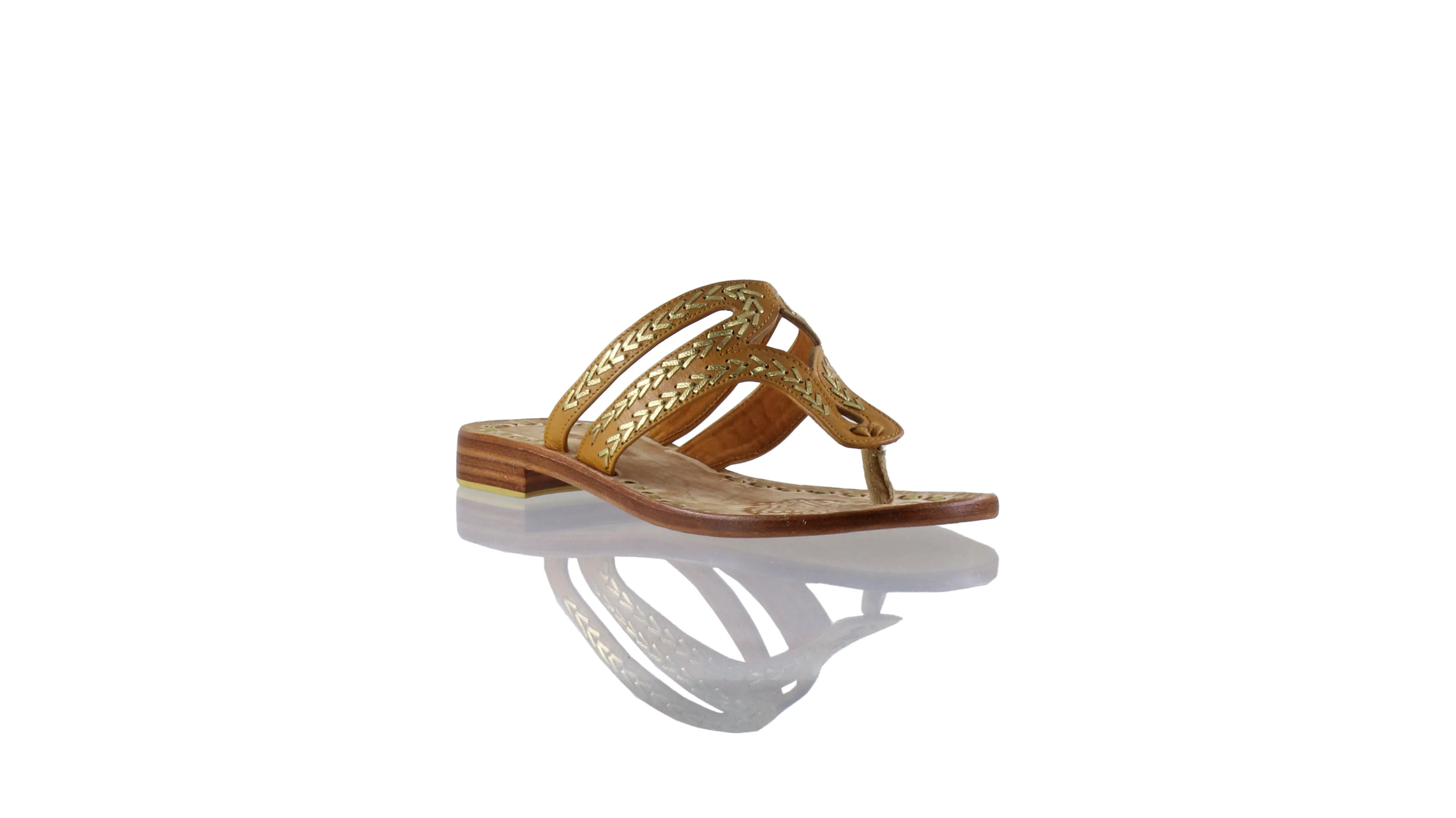 Arrah 20mm Flat - Camel & Gold