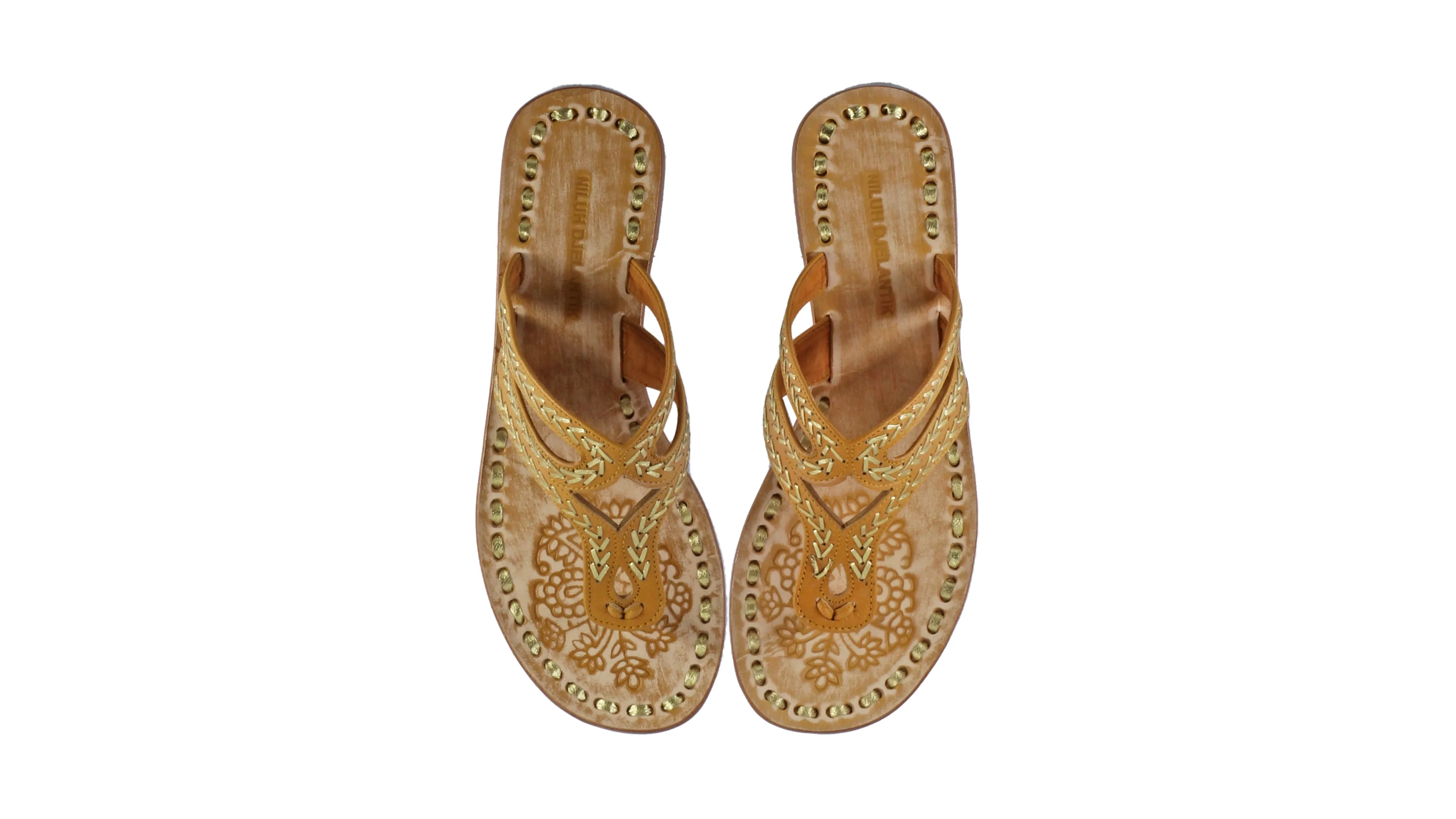 Arrah 20mm Flat - Camel & Gold