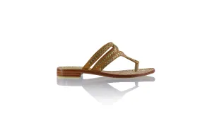 Arrah 20mm Flat - Camel & Gold