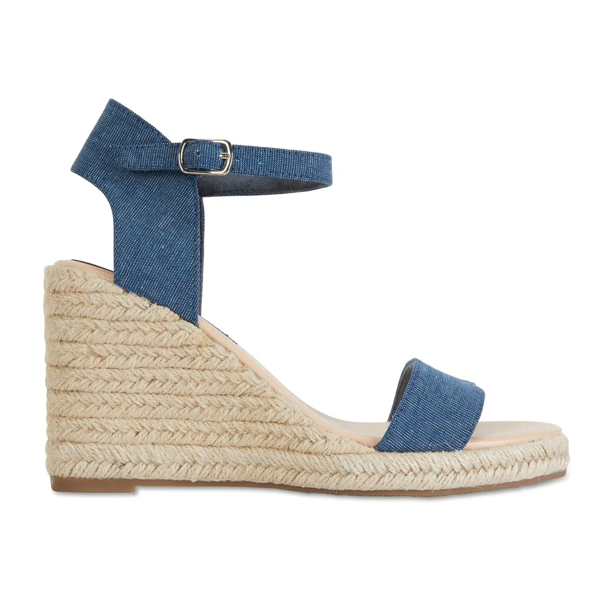 Audrey Espadrille in Denim Fabric