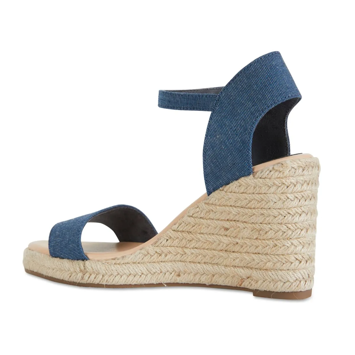 Audrey Espadrille in Denim Fabric
