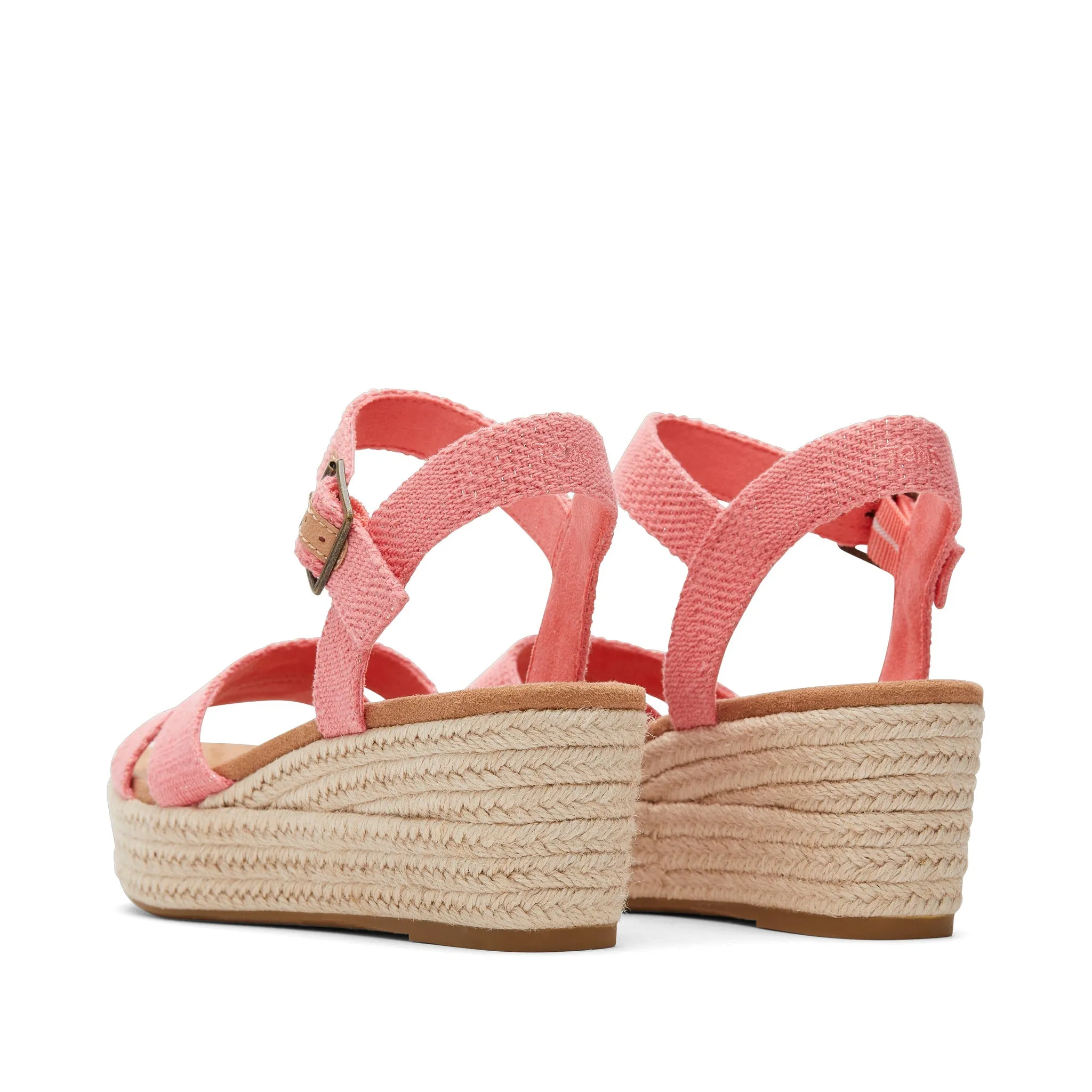 Audrey Pink Metallic Wedge Sandal