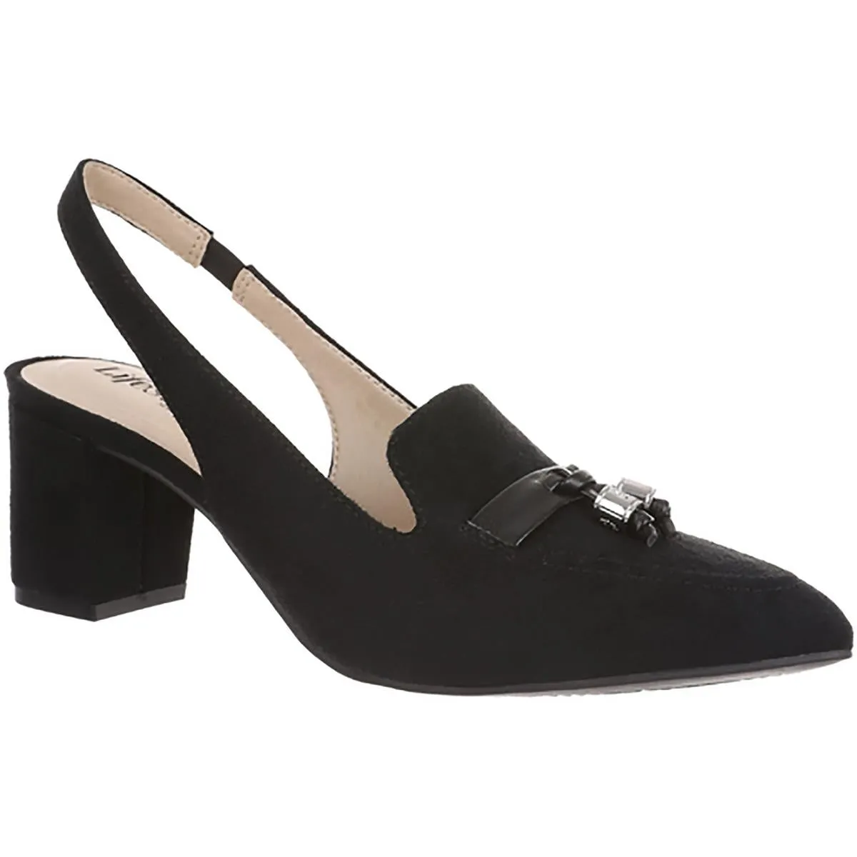 Audrey Womens Slip On Pointed Toe Slingback Sandals