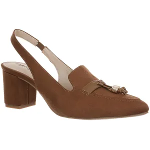Audrey Womens Slip On Pointed Toe Slingback Sandals