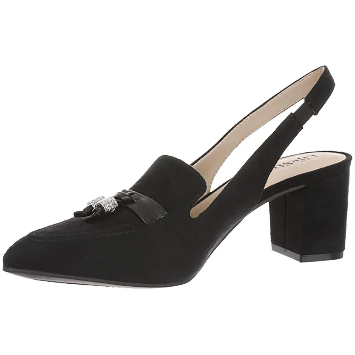 Audrey Womens Slip On Pointed Toe Slingback Sandals