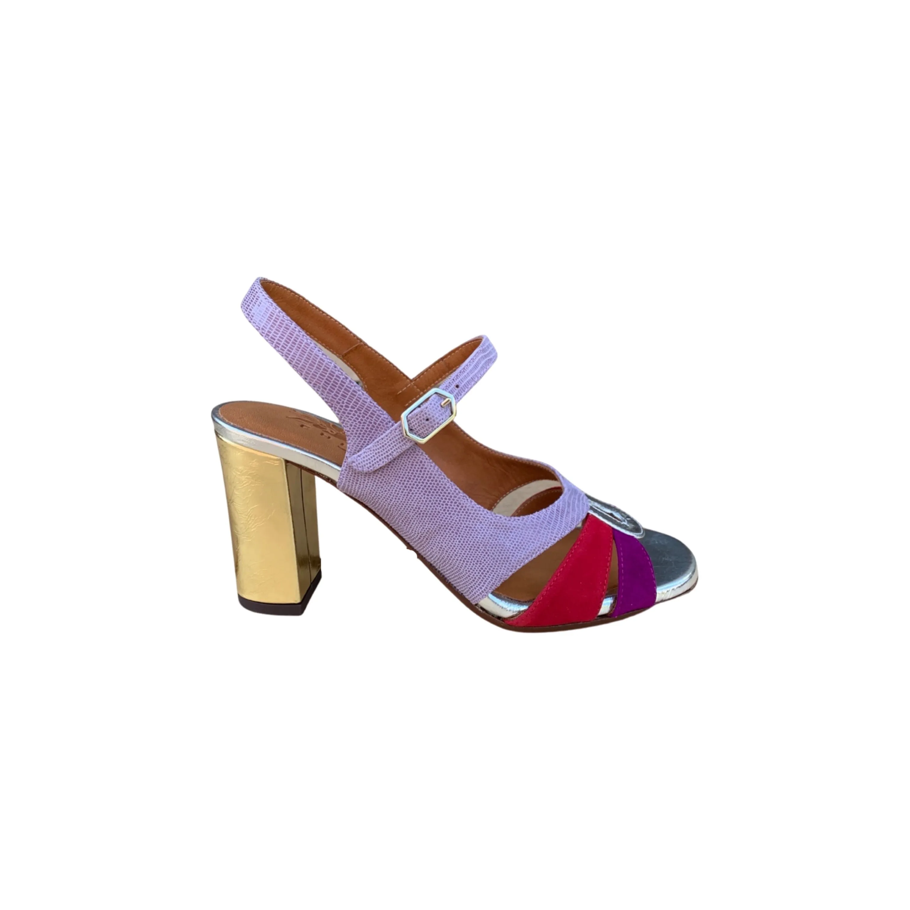 Badena Silver/Gold Berry Sandal