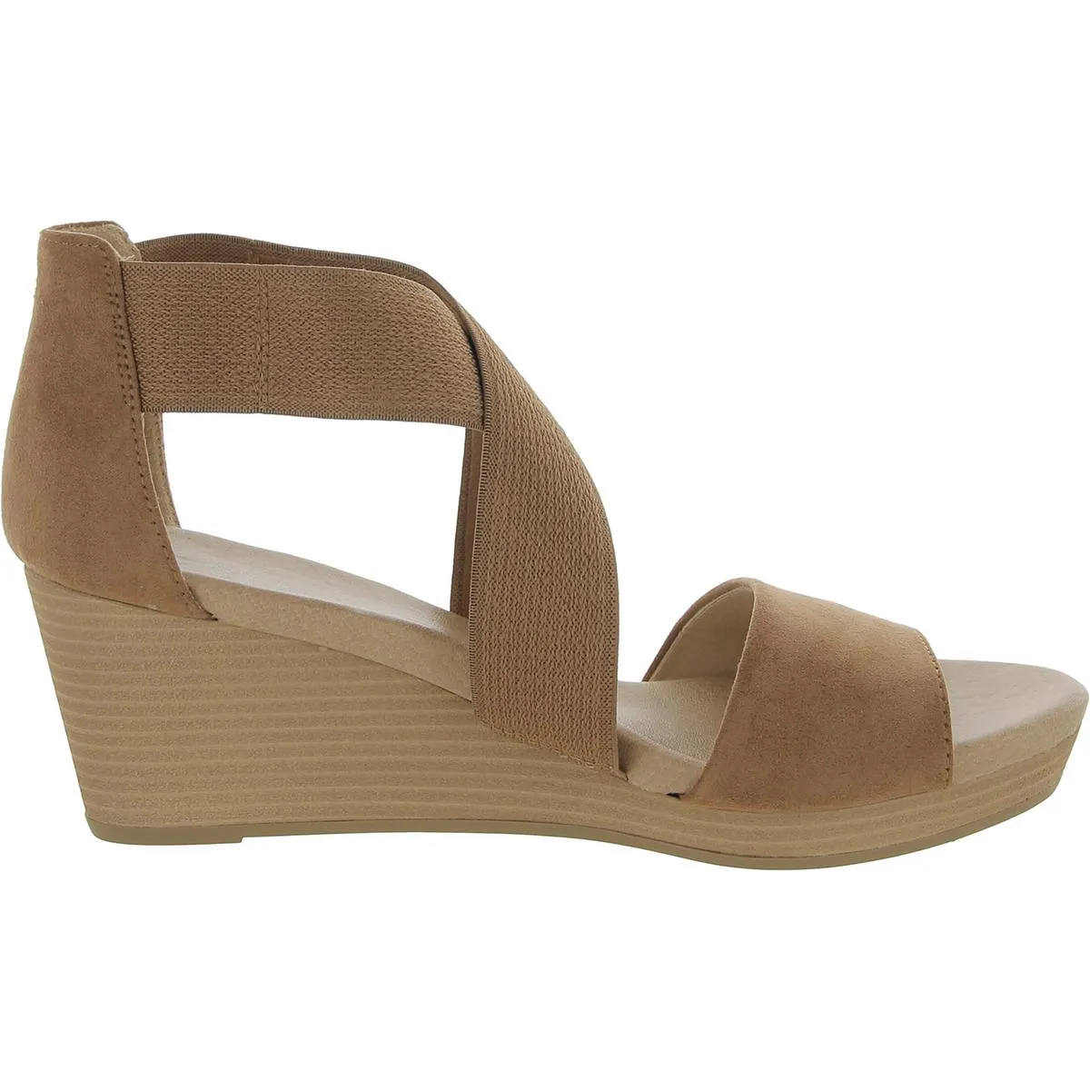 Barton Band Womens Comfort Insole Wedge Sandals