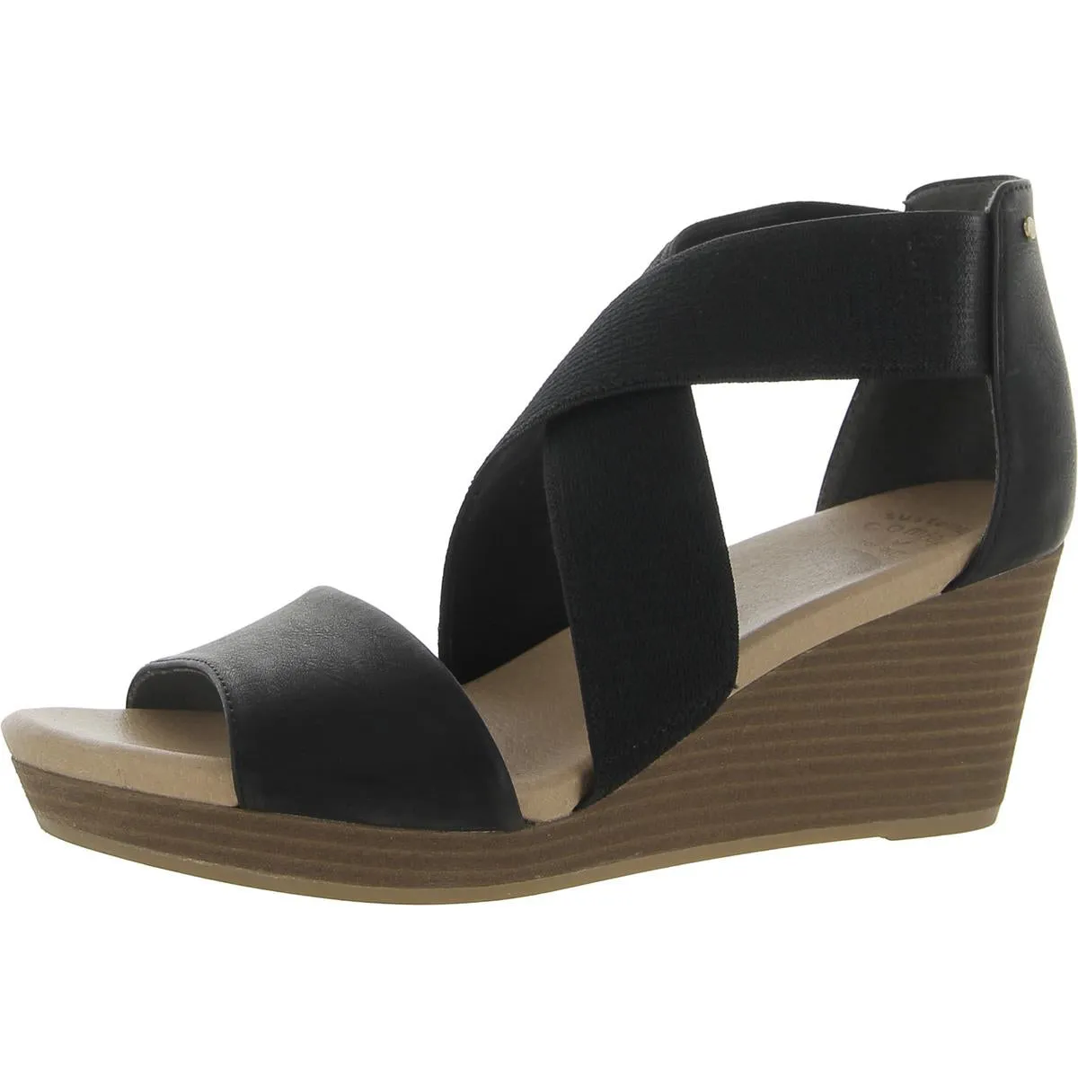 Barton Band Womens Comfort Insole Wedge Sandals