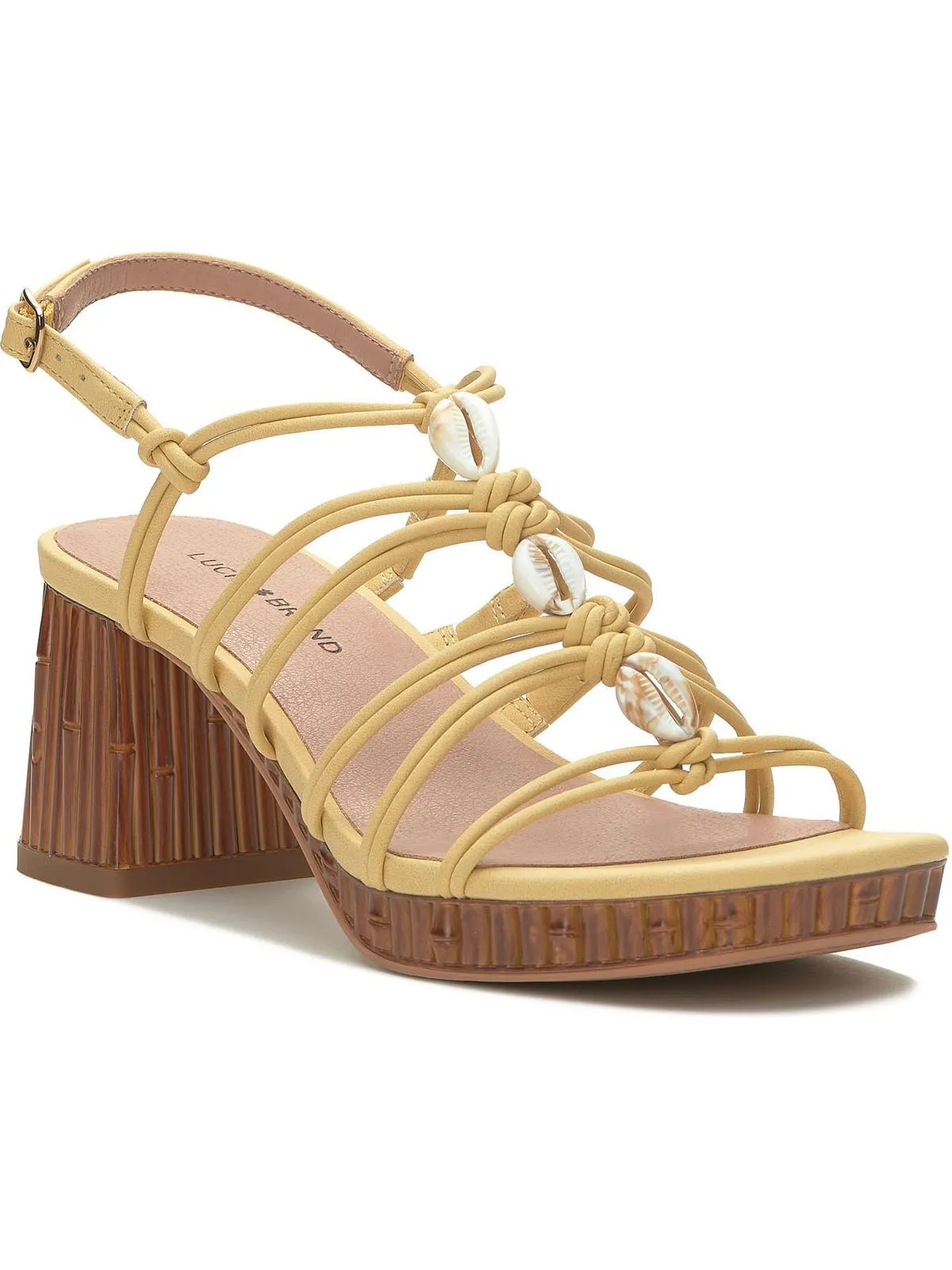 Bassie2 Womens Block Heel Ankle Strap Strappy Sandals
