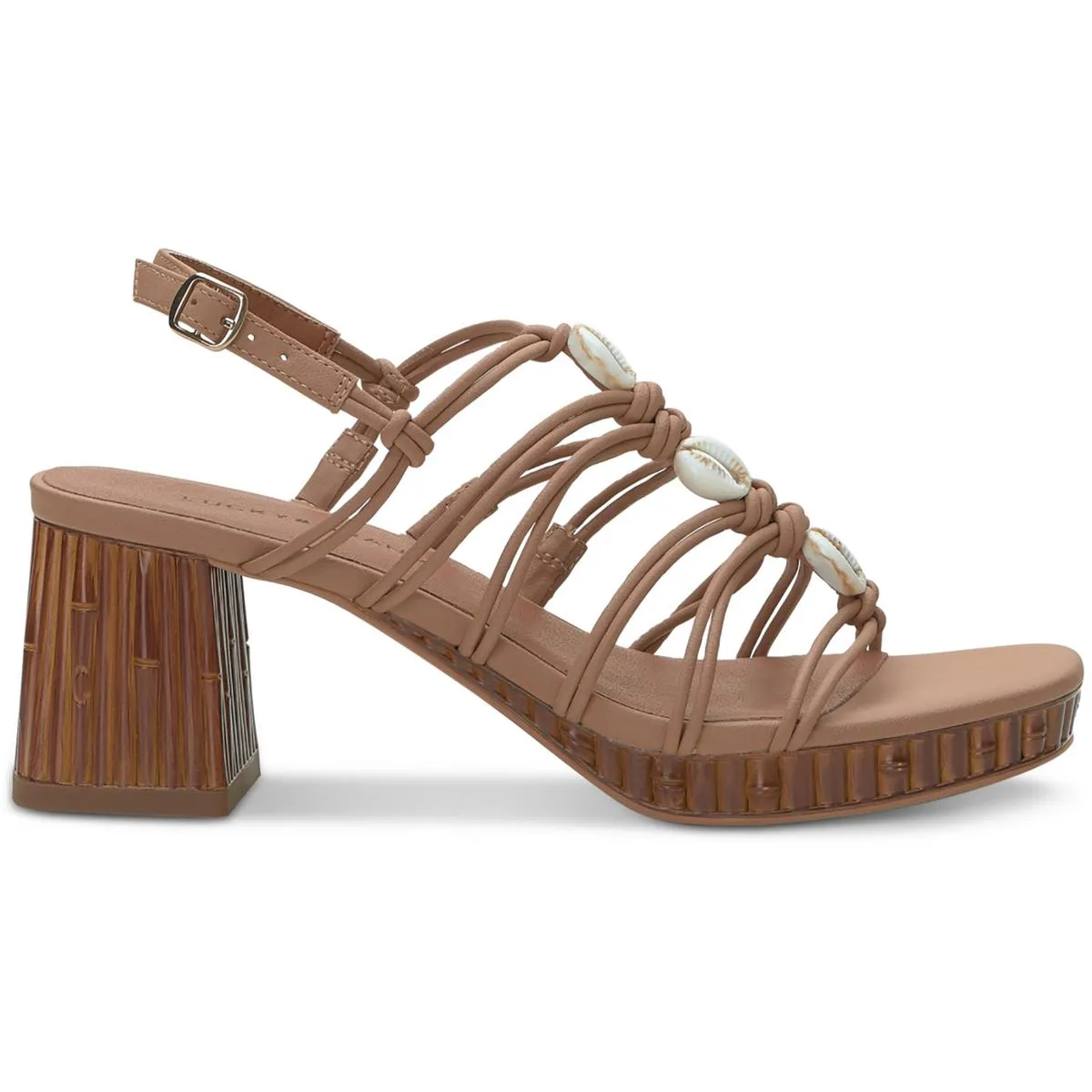 Bassie2 Womens Block Heel Ankle Strap Strappy Sandals