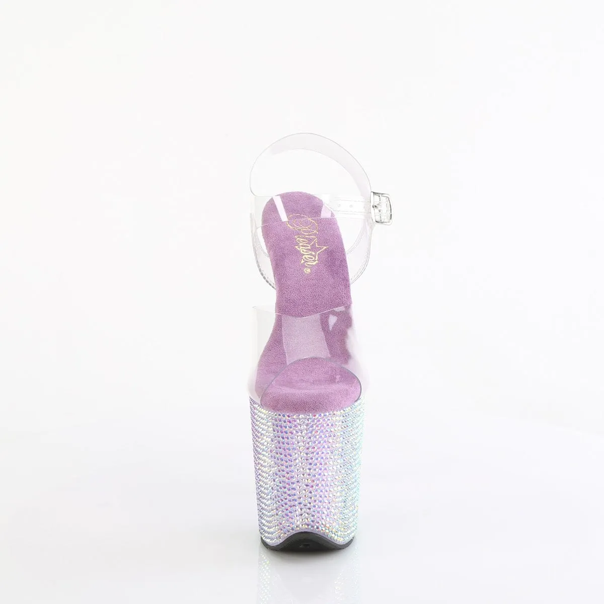 BEJEWELED-808RRS Clear/Lavender Rhinestones