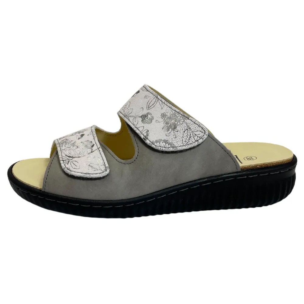 Belvida Portina Shoresh Gris/Perle Nubuck Sandal (Women's)