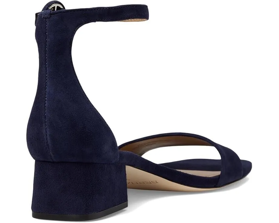 Bernardo Jalena Sandal Womens 9.5 Dark Navy Suede Ankle Strap Block Heel ZPO1898