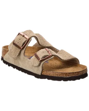 Birkenstock Arizona Narrow Fit Leather Suede Footbed Sandal