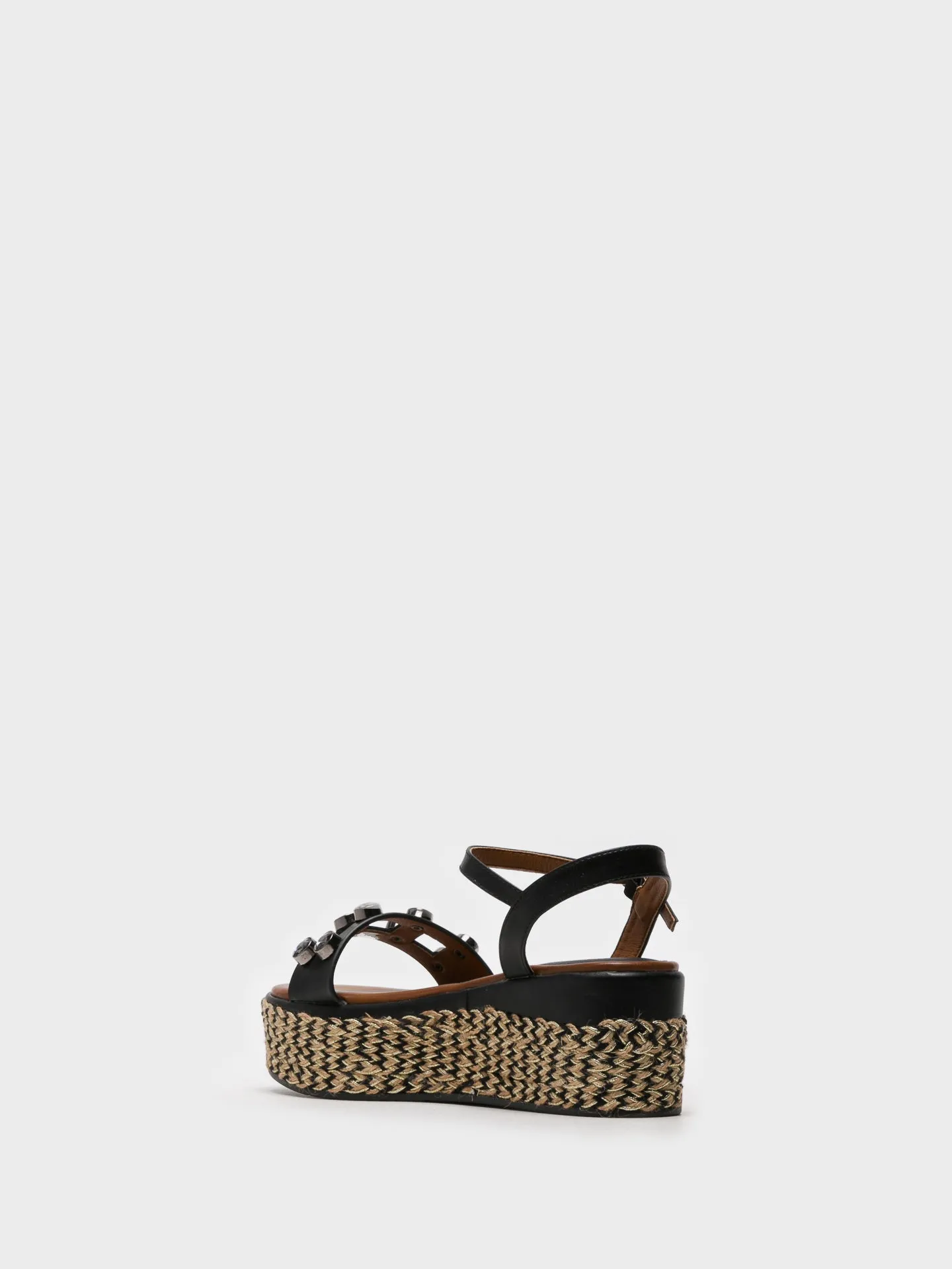 Black Buckle Sandals