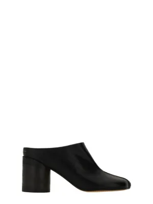 Black Leather Sabot