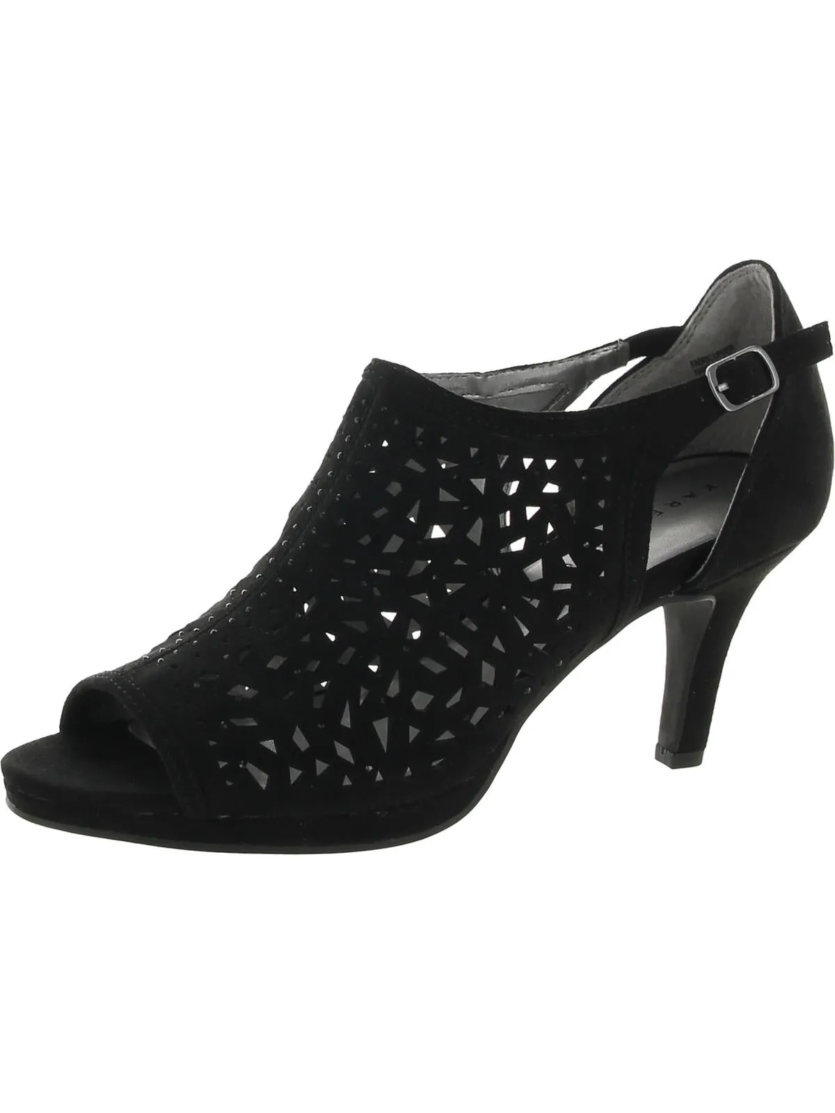 Blayne Womens Microsuede Embellished Heels