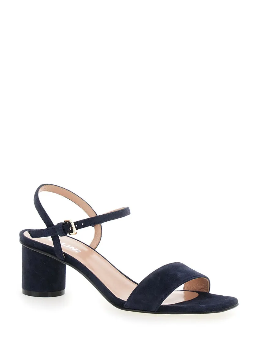 Blue DCollet With Square Toe And Adjustable Strap