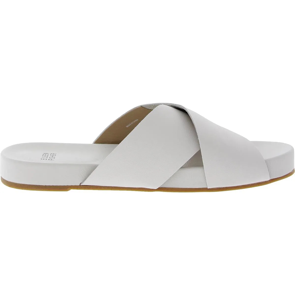 BOND Womens Strappy Manmade Slide Sandals