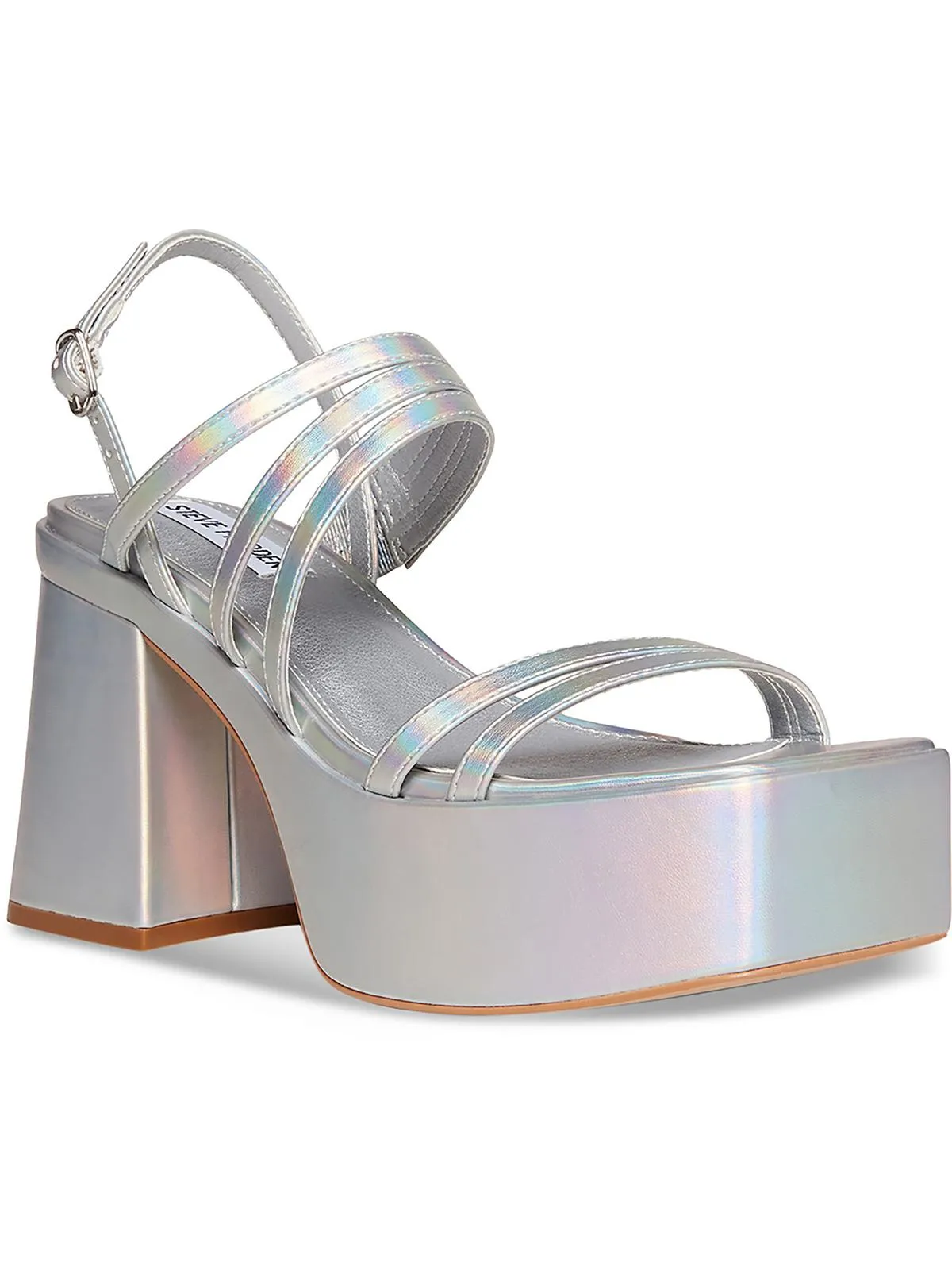 Bossy Womens Leather Ankle Strap Platform Sandals