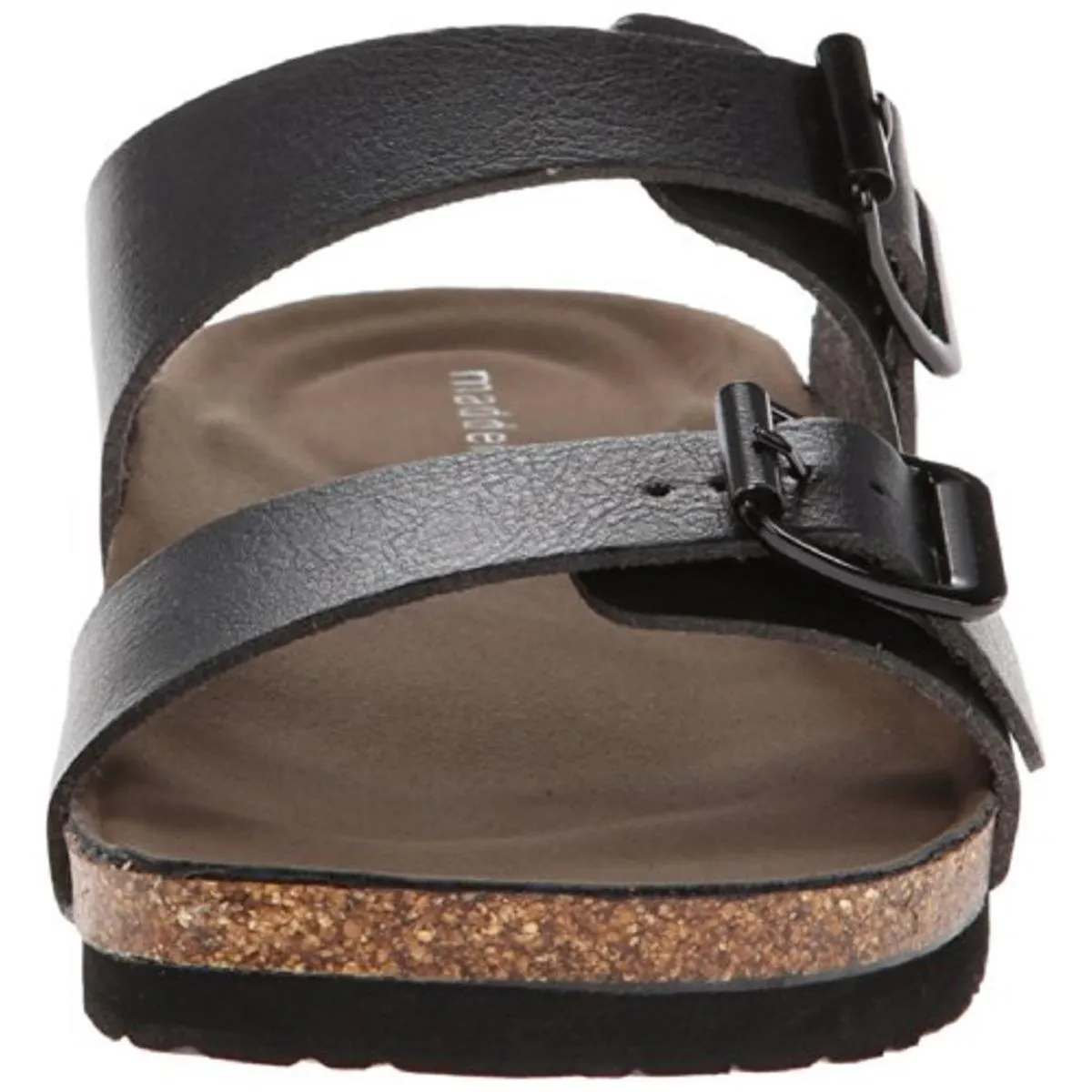 Brando Womens Buckle Cork Slide Sandals