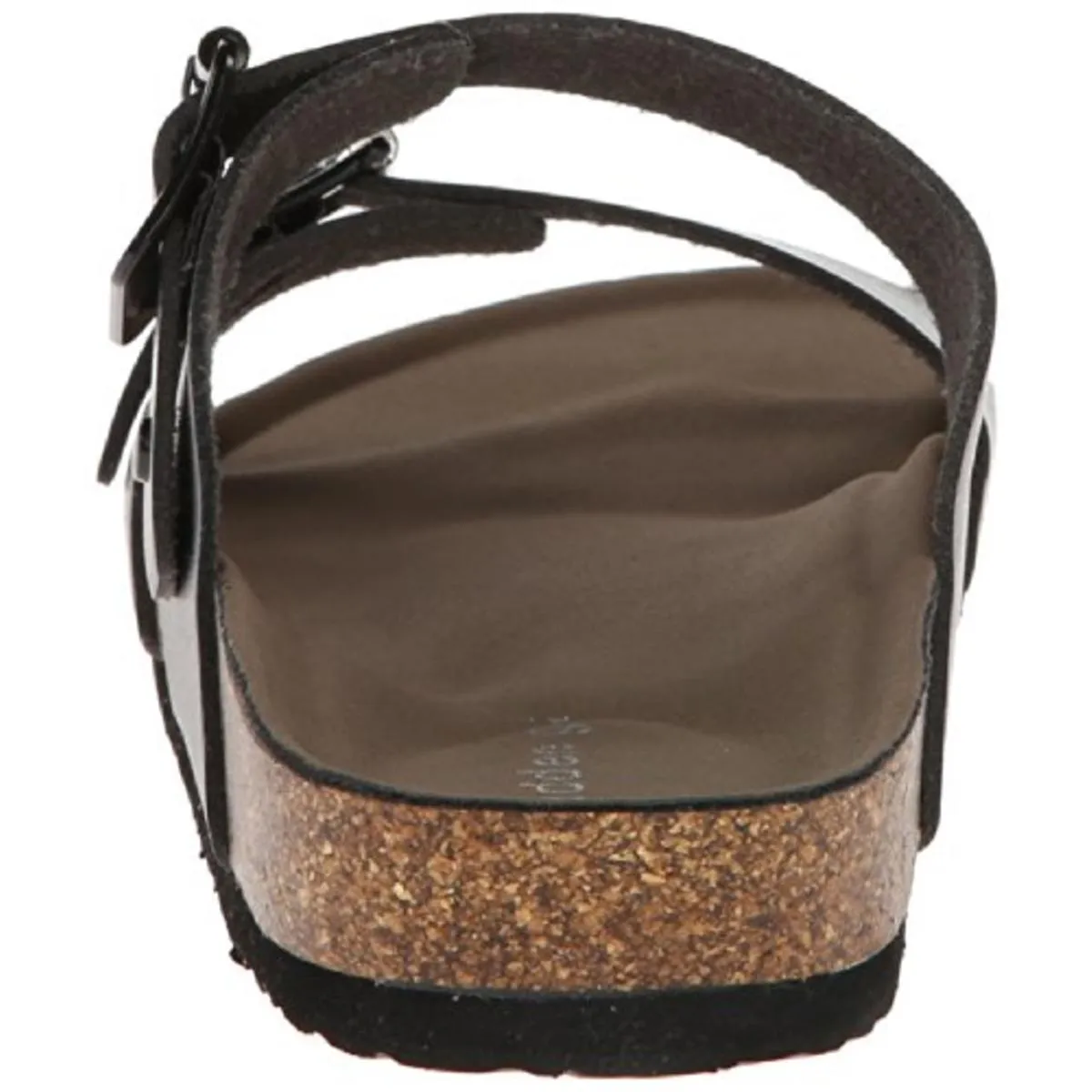 Brando Womens Buckle Cork Slide Sandals