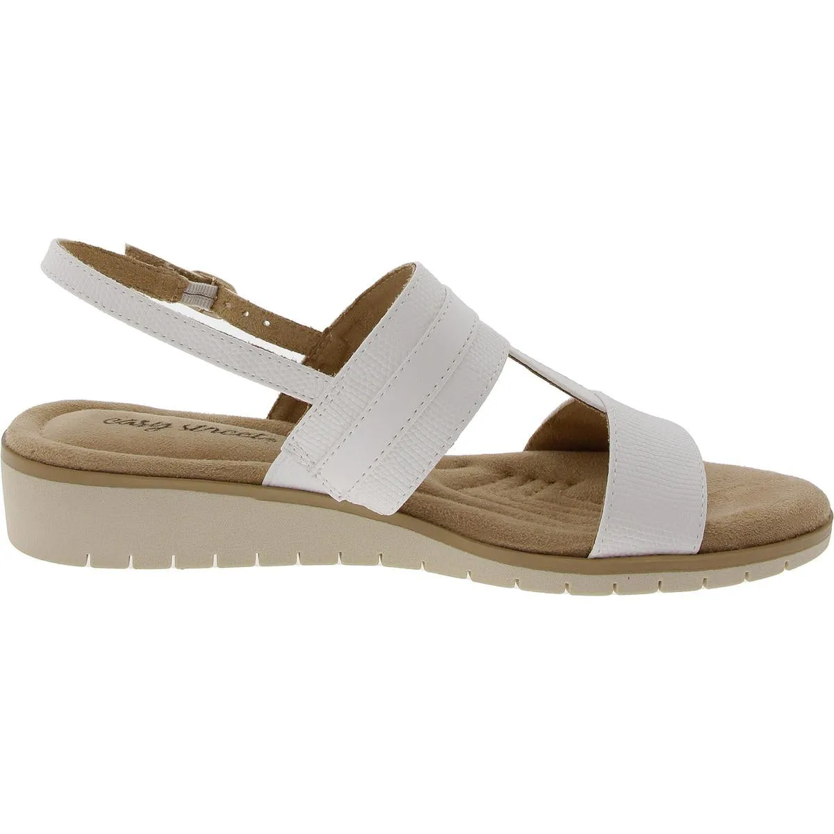 Caddo Womens Embellished Faux Leather Slingback Sandals