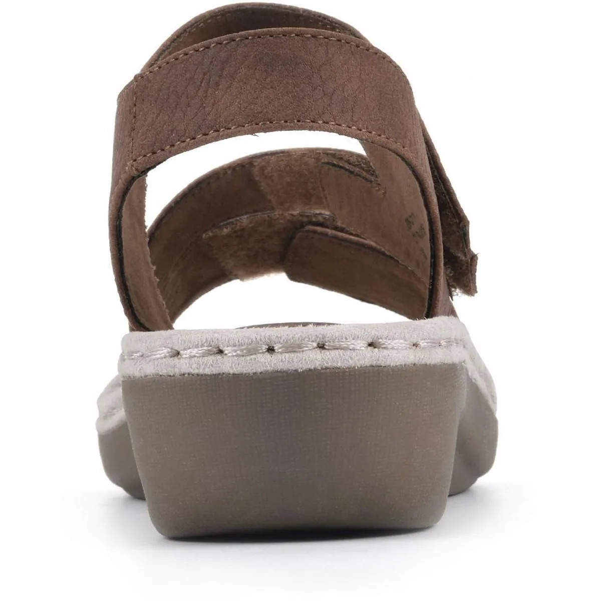 Calibre Womens Faux Leather Open Toe Flat Sandals