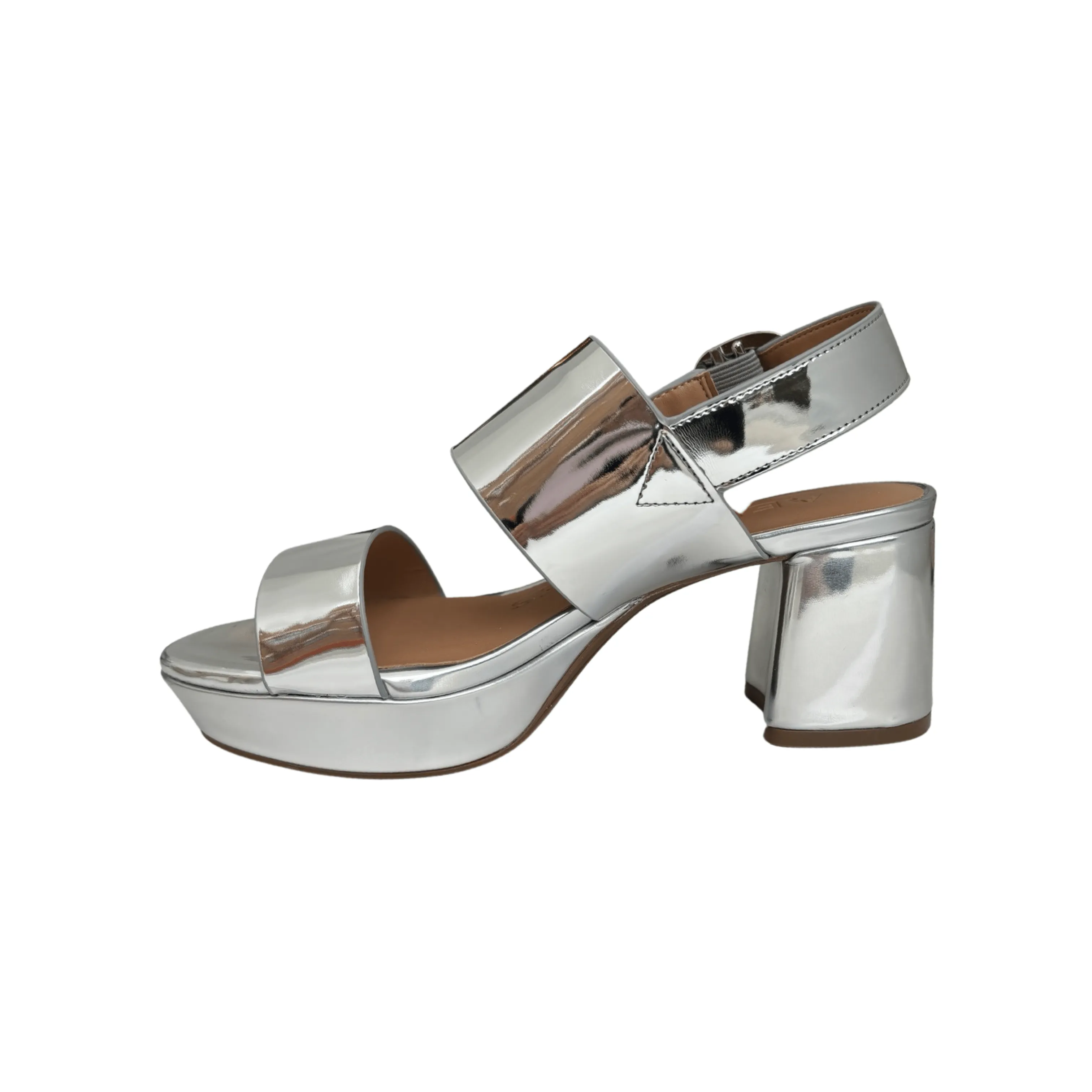 Camera Silver Metallic Sandal